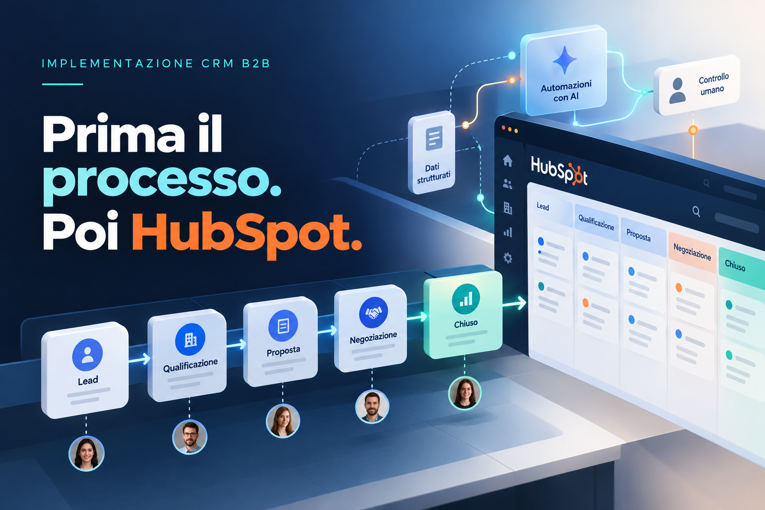 Implementare HubSpot sul processo commerciale B2B